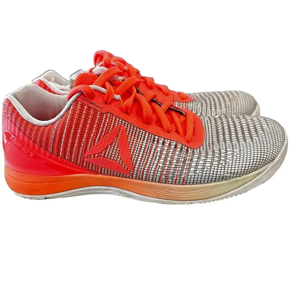 Reebok‎ CrossFit. Gray orange running shoes. Size 8